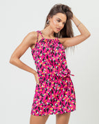 VESTIDO AJUSTE ENSEADA TUCANO ROSA CHOQUE