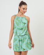 VESTIDO AJUSTE ENSEADA LISTRA NATUREZA