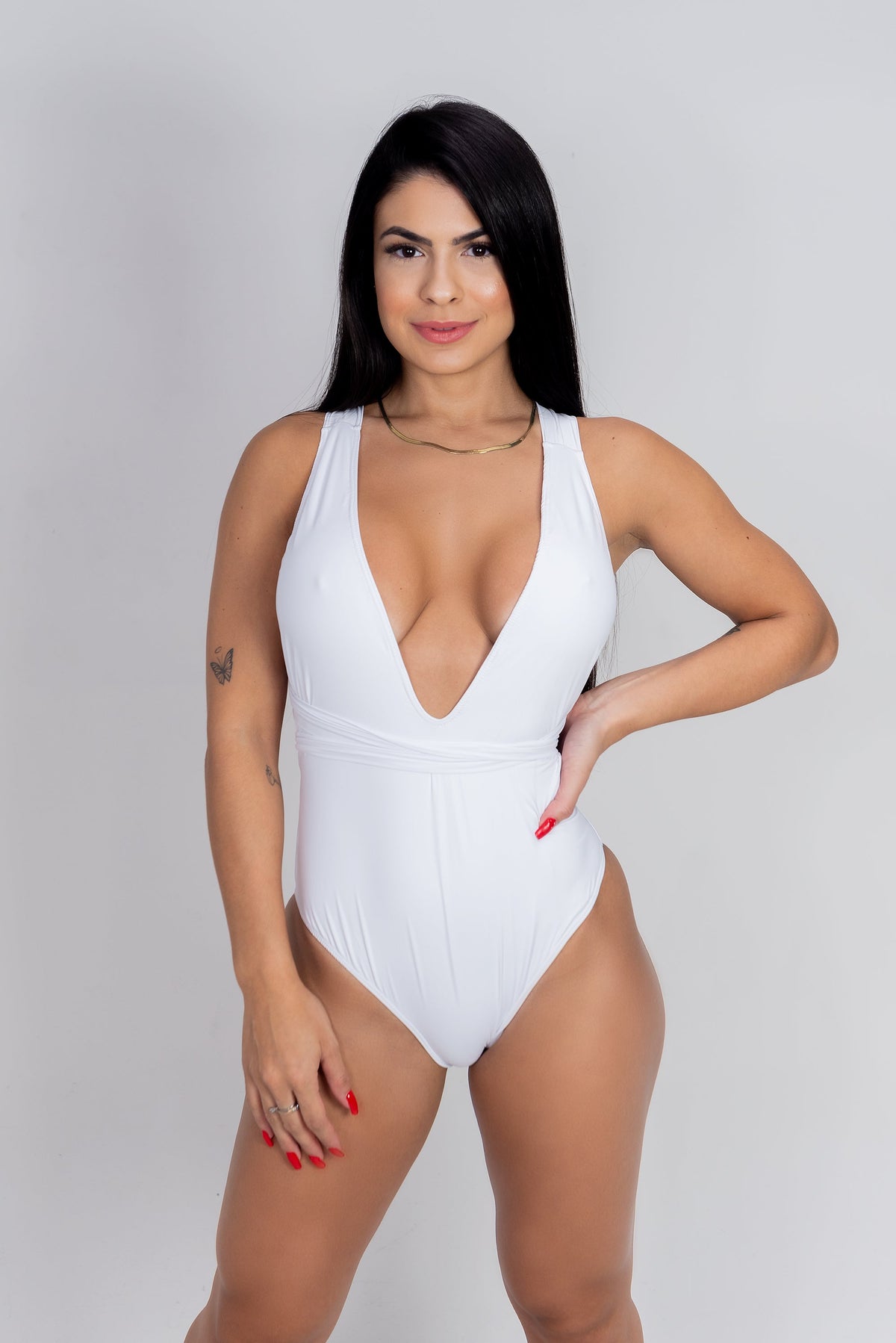 Body | Maiô Faixa Multi Amarrações Branco