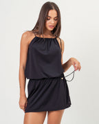 VESTIDO AJUSTE ENSEADA PRETO