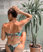 Conjunto Biquíni Folhas Tomara Que Caia